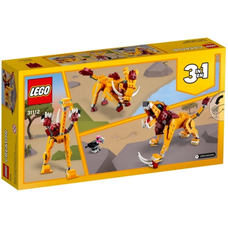 LEGO Creator 3w1 31112 Dziki Lew Struś i Guziec